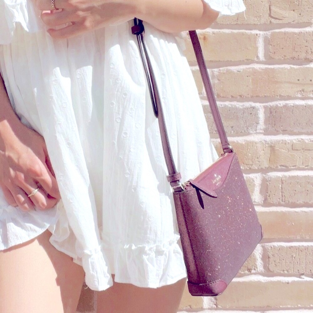 ⭐️HP⭐️ NWT kate spade SPARKLE crossbody burgundy red - Picture 2 of 4